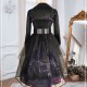 Halloween Gothic Vintage High Waist Lolita Jumper Skirt Set