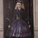 Halloween Gothic Vintage High Waist Lolita Jumper Skirt Set