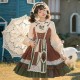 Japanese Pastoral Style Lolita Jumper Skirt Set