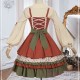 Japanese Pastoral Style Lolita Jumper Skirt Set