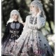 Vintage Gothic Lolita Jumper Skirt with Long Sleeve Blouse