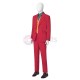 Arthur Cosplay Costumes Joaquin Phoenix Red Cosplay Suit