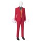 Arthur Cosplay Costumes Joaquin Phoenix Red Cosplay Suit