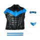 Dark Wing Hero Dick Grayson Comic Edition Blue Cosplay Costumes