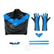 Comic Style Dick Grayson Blue Leather Cosplay Costume No Muscle Padding