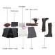 Rey Cosplay Costume Star Wars 8 The Last Jedi Cosplay Suit
