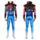 Deluxe Marvel Rivals Spider-Punk 2099 Spiderman Cosplay Costume with Coat Jumpsuit and Shoes