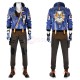 Game Valorant Yoru Cosplay Costumes Blue Jacket Halloween