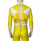 Yellow Mighty Morphin Suit Power Rangers Cosplay Costume