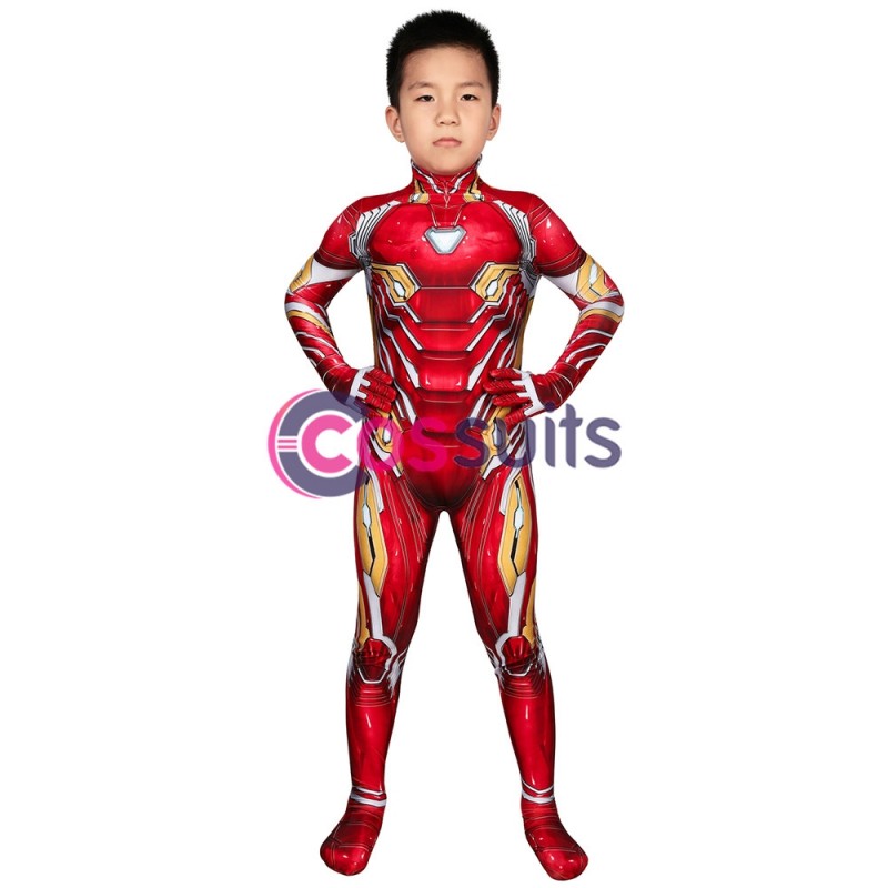 Disfraz Oficial Marvel Iron Man Deluxe – Mono Con Armadura 3D Y Máscara | Talla L (9-12 Años) | Avengers Endgame