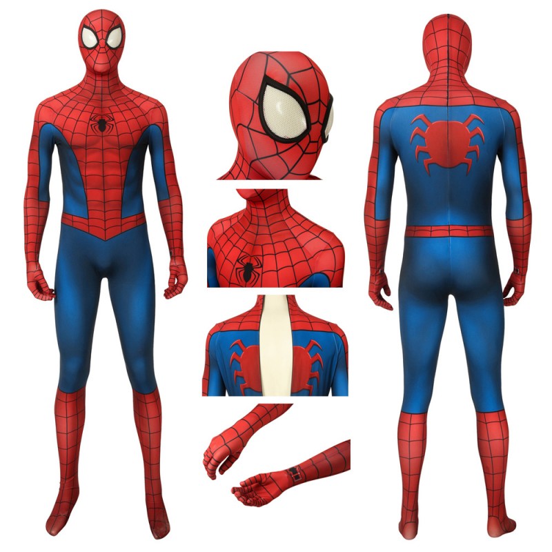 Marvel Spider-Man Classic Suit Peter Parker Cosplay Costume, Spiderman  Costumes - CosSuits