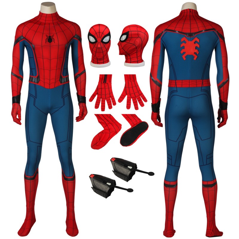 Spiderman Cosplay Costume Peter Parker Spiderman