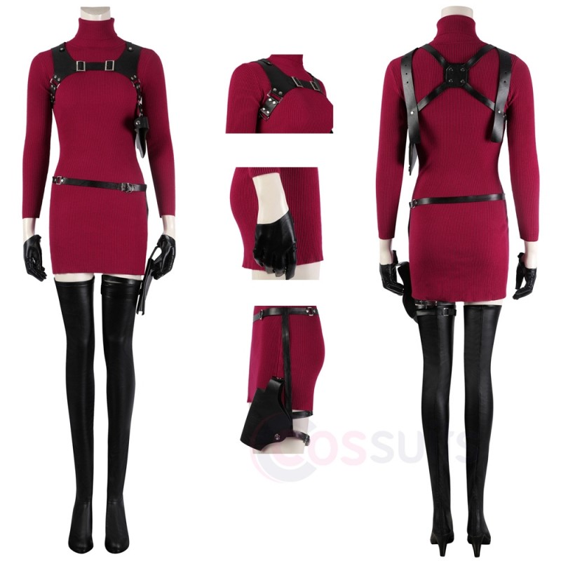 Resident Evil 4 Remake - Ashley Graham Cosplay Costume Outfits Party Suit