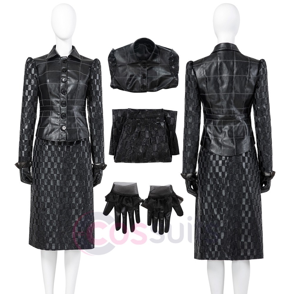 cruella de vil black dress Evil Madame Costume