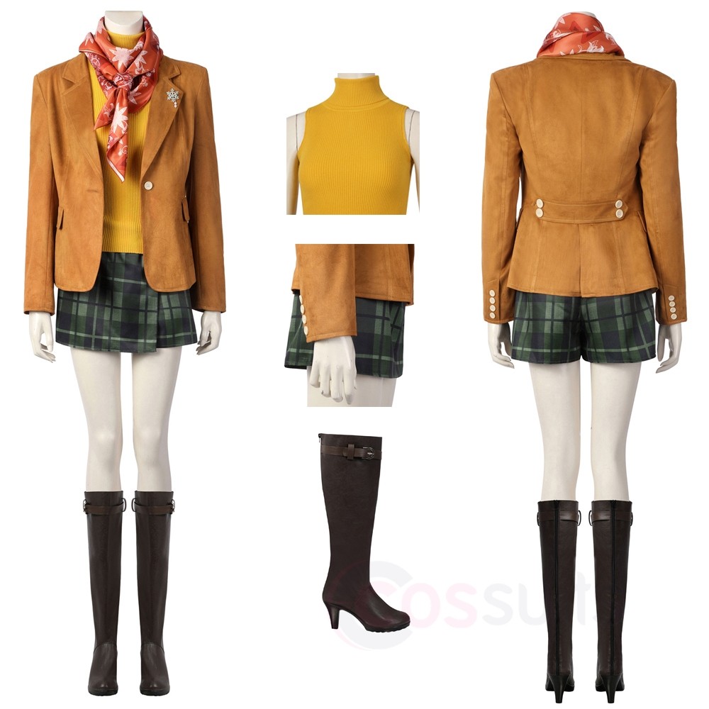 Resident Evil 4 Remake Ashley Grahams Costume Cosplay Casual Suit